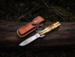 D2 Steel Balisong Butterfly Knife – Drop Point, Bone Handle