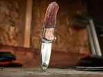 Signature - Hand-Forged Folding Pocket Knife, 7″ Overall, Rose Wood Handle | BMK-718