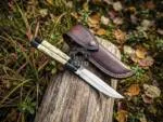 Filipino Balisong Butterfly Knife - Handmade D2 Steel Balisong & | Bone & Black Horn Bolster