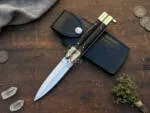 Filipino Balisong Butterfly Knife - Handmade D2 Steel Balisong & | Kamagong Wood & Brass