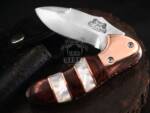 Signature – VG10 Folding Pocket Knife, 7″ Overall, Rose Wood Handle