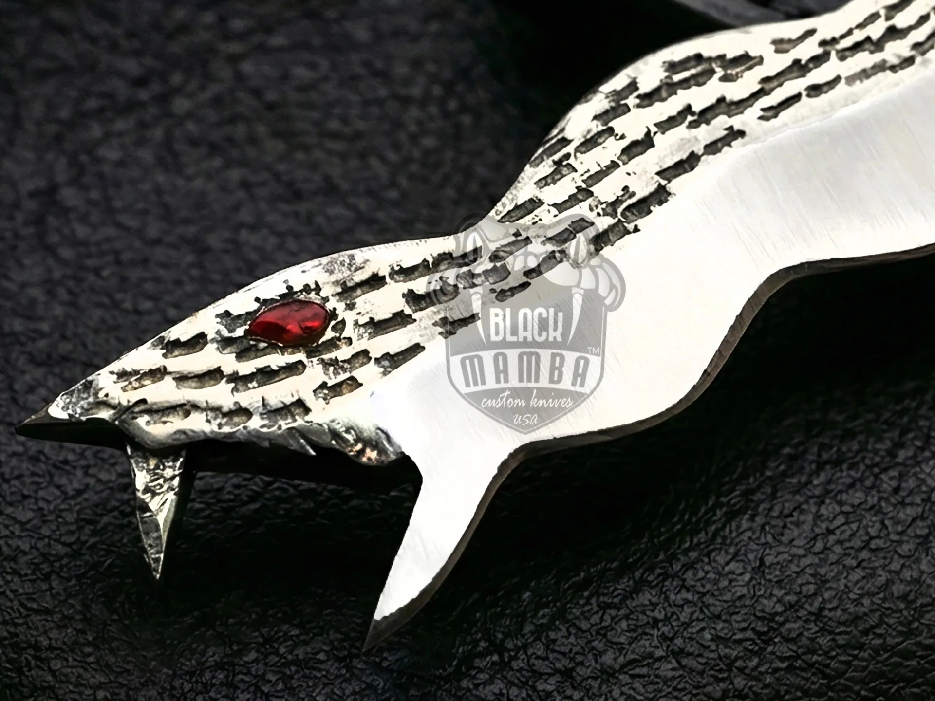 D2 Steel Balisong Butterfly Knife – Snake Blade, Stag Handle | BMK-708 - view 3