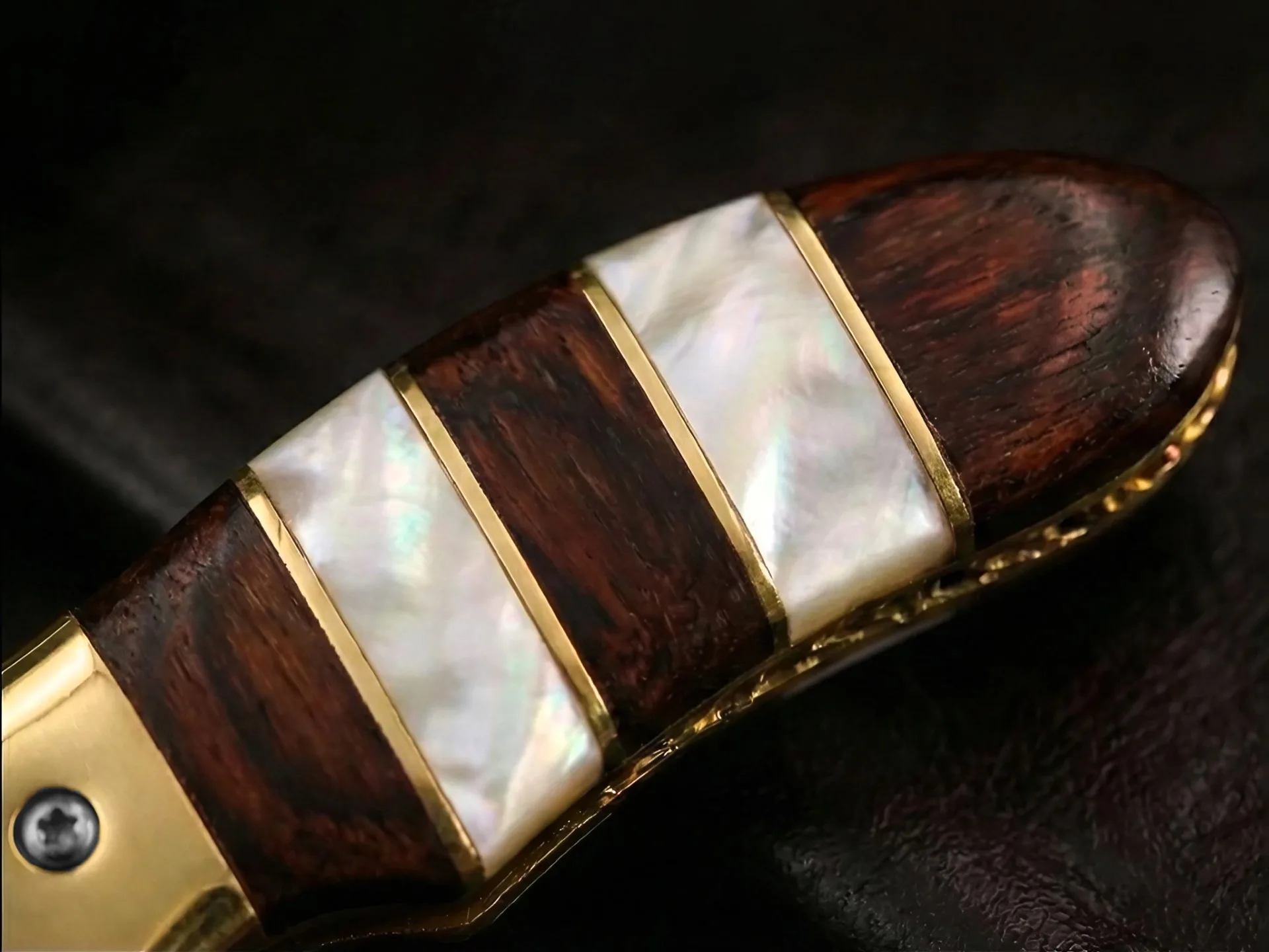 Signature - Hand-Forged Folding Pocket Knife, 7″ Overall, Rose Wood Handle | BMK-714-1 - view 4