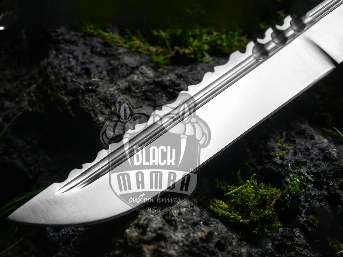 Filipino Balisong Butterfly Knife - Handmade D2 Steel Balisong & | Stag & Black Resin - view 4
