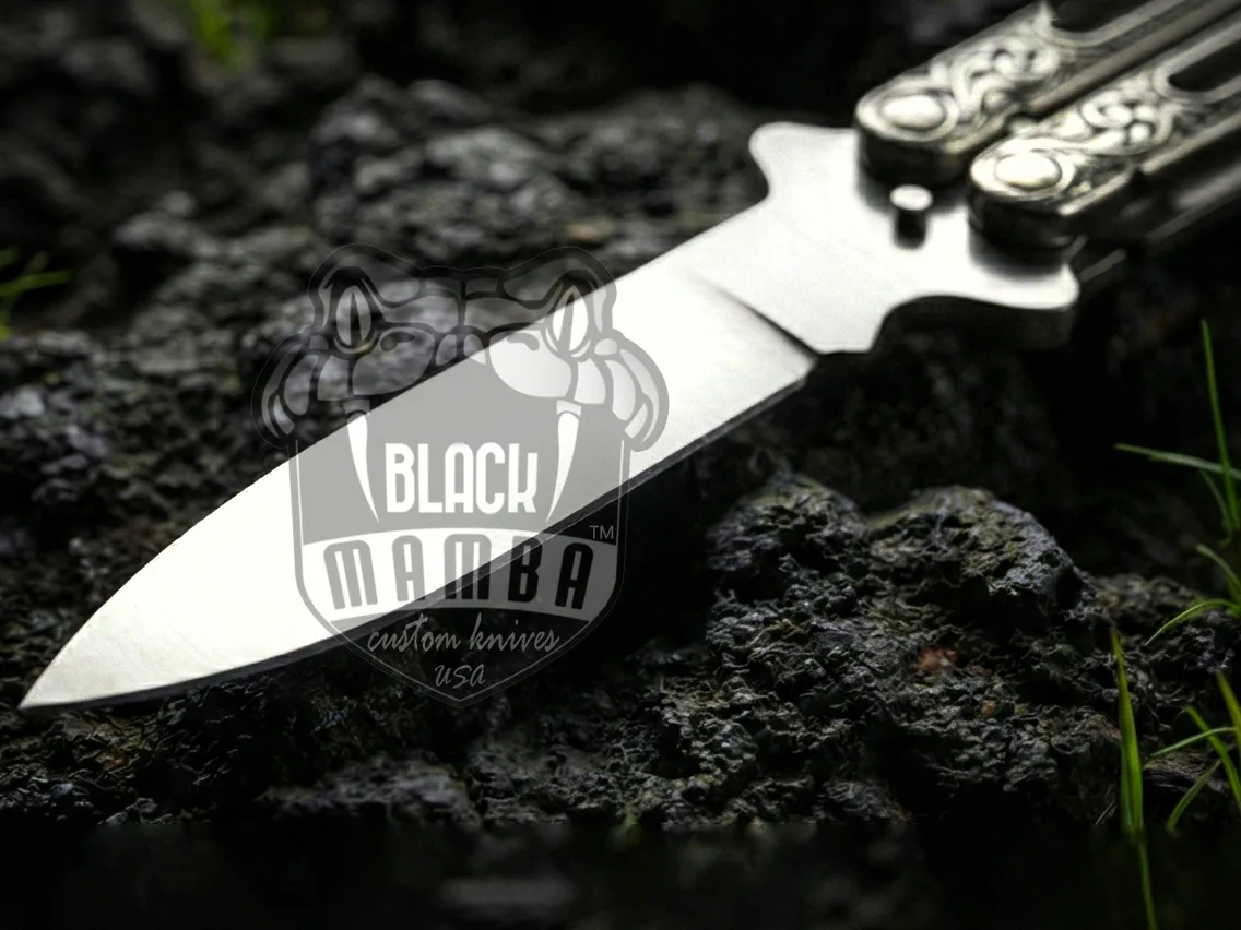 D2 Steel Filipino Balisong Butterfly Knife – Hand Engraved | BMK-731 - view 6
