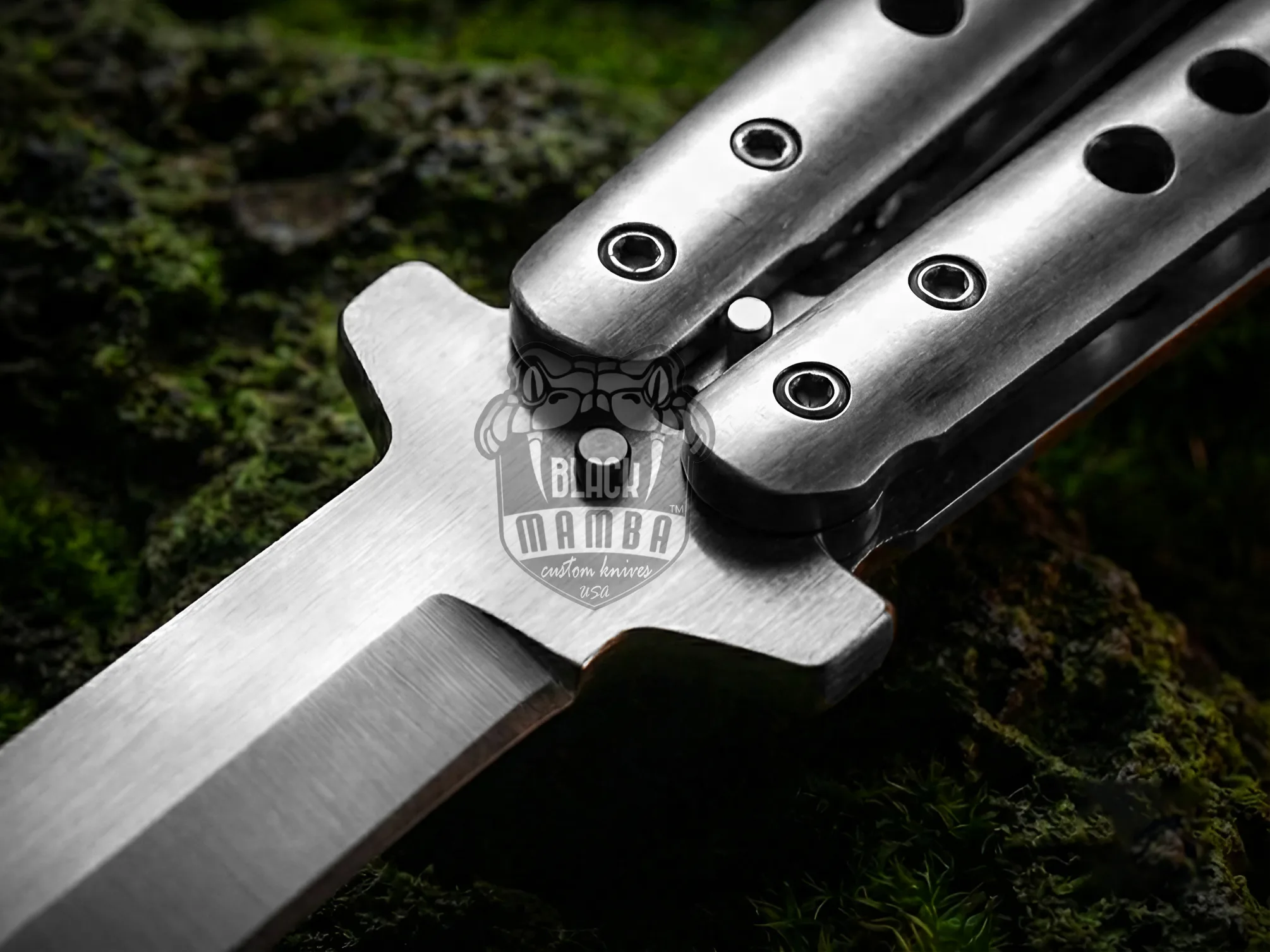 Handmade D2 Steel Balisong Knife | Premium Butterfly Knife with Leather Sheath | Personalized Gift for Him & Her | BMK-732 - view 5