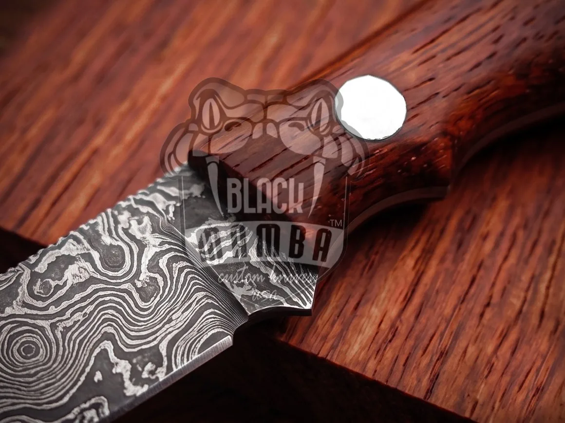 Fudge - Damascus Chef Knife, 7″ Overall, Wood Handle | BMK-1103 - view 4