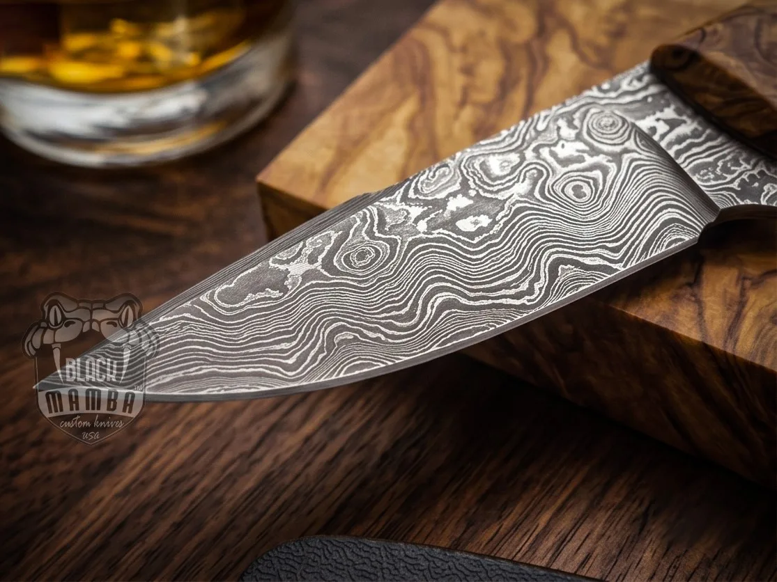 Fudge - Damascus Chef Knife, 7″ Overall, Wood Handle | BMK-1102 - view 4
