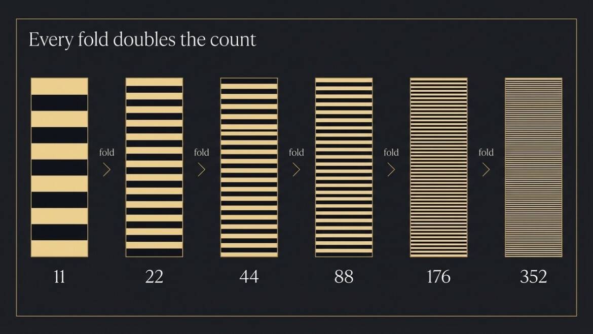 What 352 Layers of Damascus Steel Actually Means