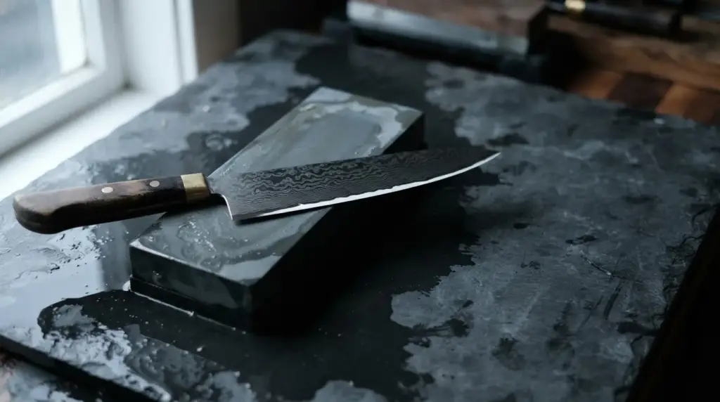 Sharpening a Damascus Knife Without Wrecking the Pattern