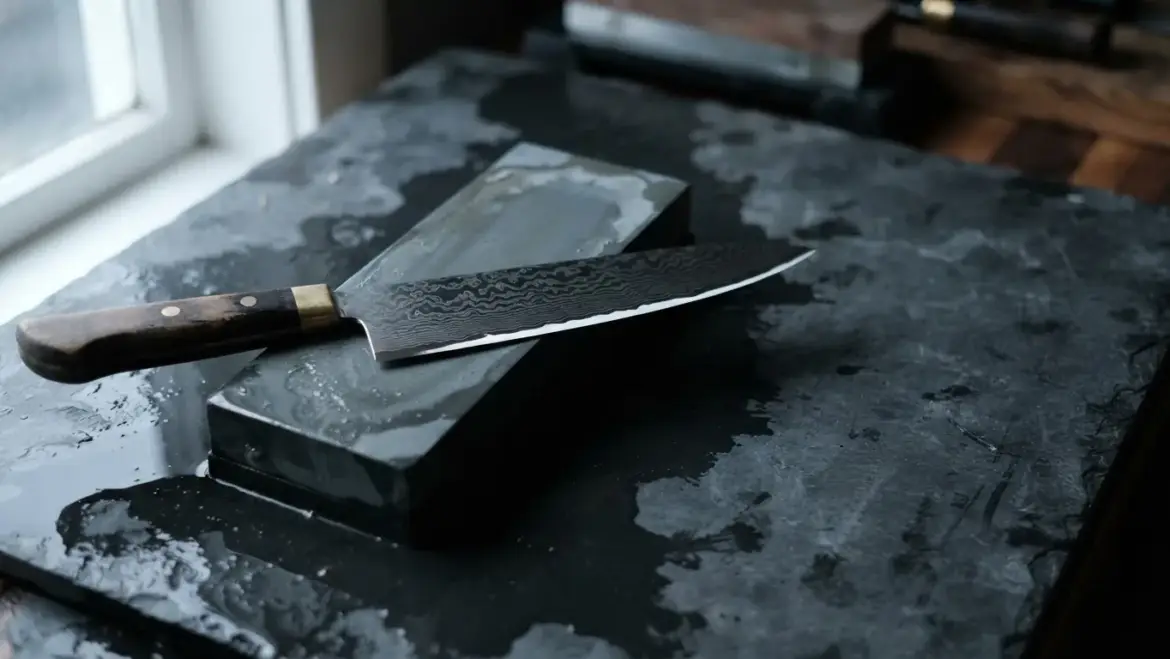 Sharpening a Damascus Knife Without Wrecking the Pattern