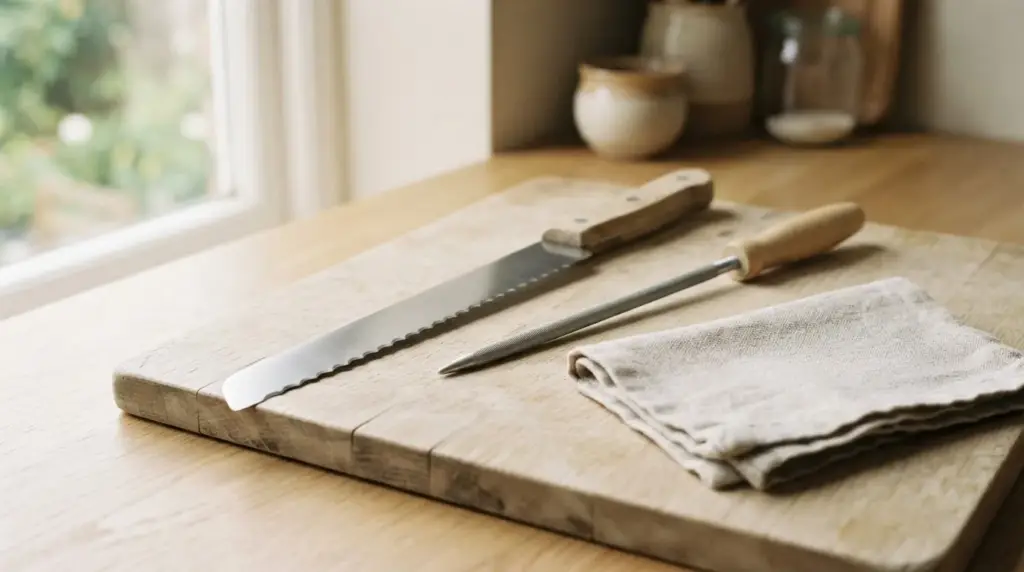 Sharpening a Serrated Edge Without Ruining It