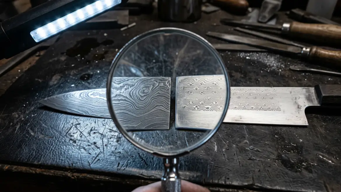How to Tell Real Damascus from a Printed Pattern