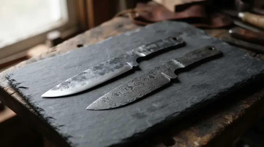 San Mai and Damascus: Two Different Laminates