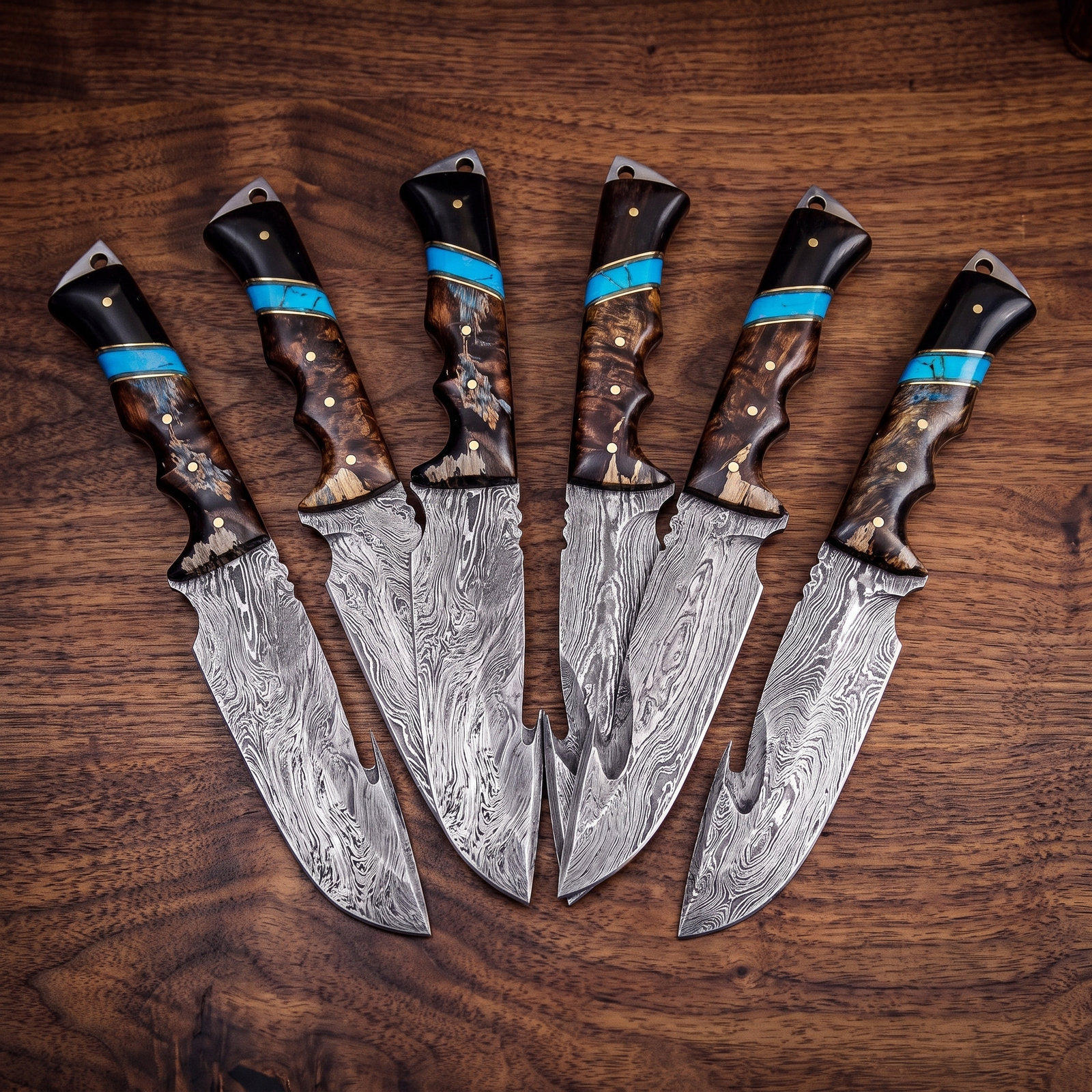 Set of 6 Chihuahuan Snake 8.7 Inches Long 4.6 Inches Blade 5.6 Ounce | Groomsmen Gift Set | BMK-167-S6