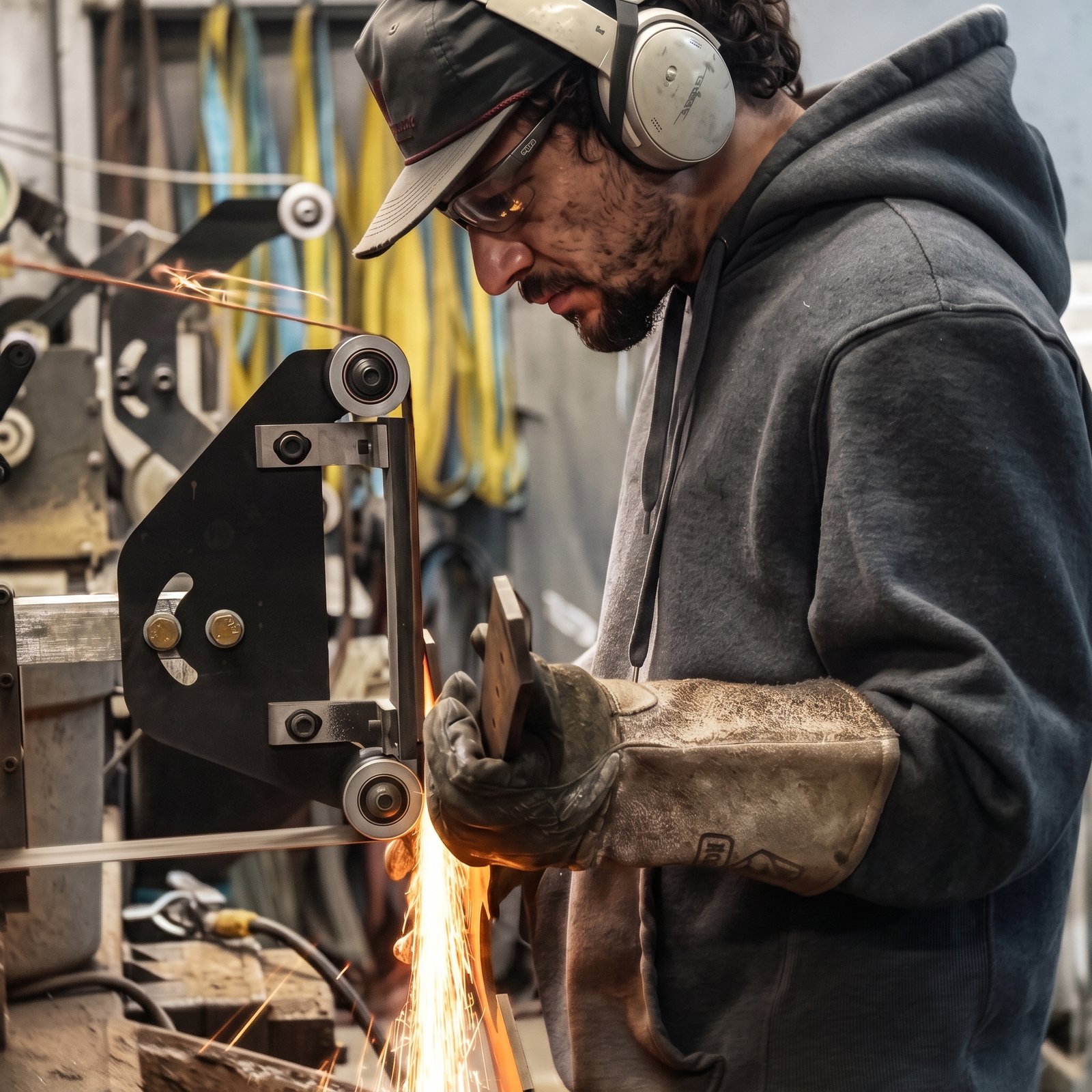 Cole Ransom at the Black Mamba Knives workshop in Memphis, photo 4