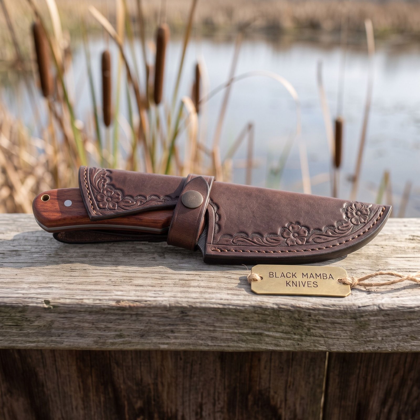 Python Snake KNIFE 9.5″ Long 4.5 “Blade 8.8oz Damascus Steel Fixed Blade Bowie Skinner Hunting Skinner Knife Handmade Damascus Knife Black Mamba Hand Made World Class Knives USA Made | BMK-117 - view 3